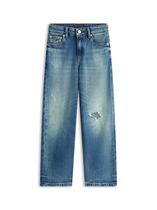 baggy mid blue destruction jeans TOMMY HILFIGER | KB0KB102221CF